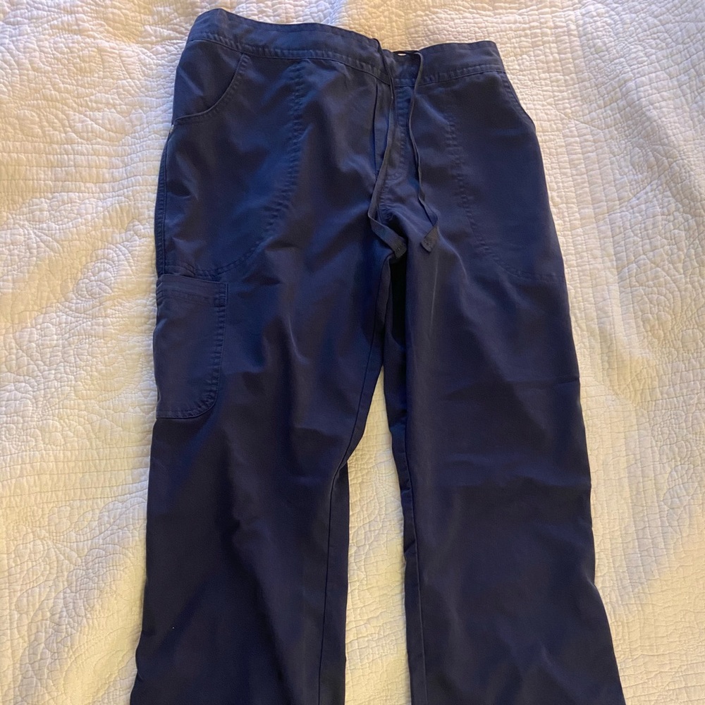 Urbane Scrub Pants Dark Blue petite